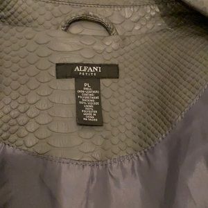 Excellent condition gray leather jacket